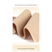 Close-up of beige arch support pad with text on a white background