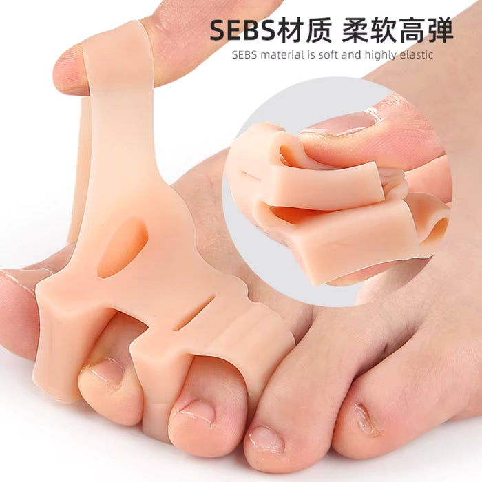 Digital Shoppy SEBS toe separator close‑up showing soft elastic material flexibility and durability