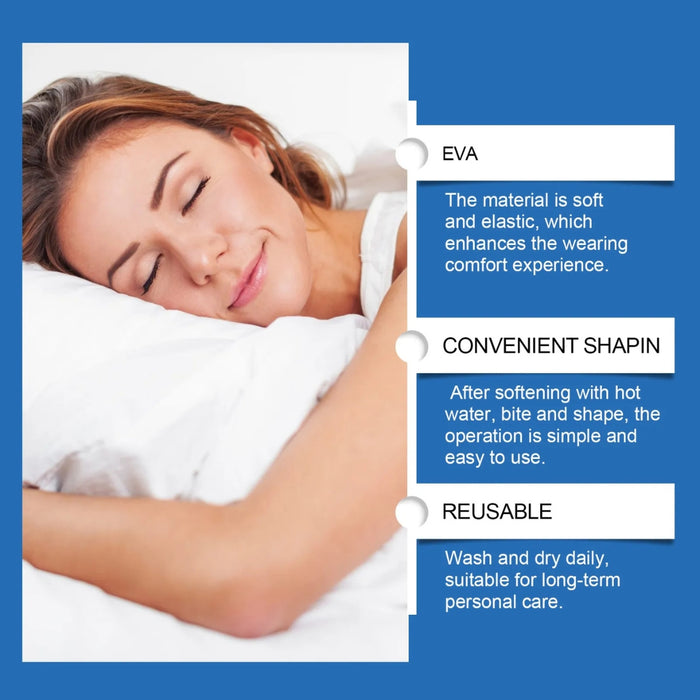 Digital Shoppy Anti-Snoring Mouthpiece – Soft Silicone Sleep Aid – Blue