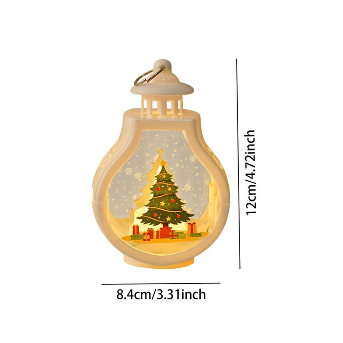 Digital Shoppy LED Christmas Candle Lamp, White Shell Tree Ornament - Decorative Light