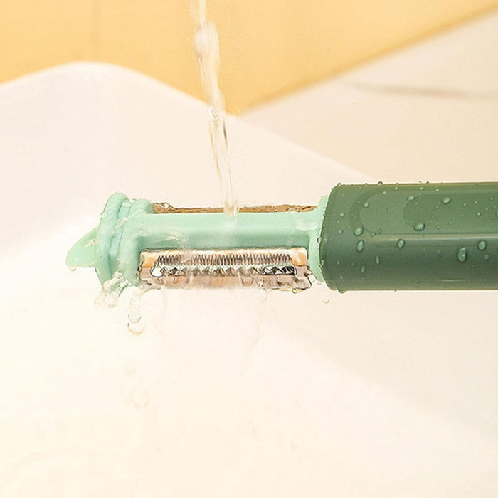 Digital Shoppy 3-in-1 Fruit Knife & Peeler – Portable Kitchen Tool with Bottle Opener - Bean Green