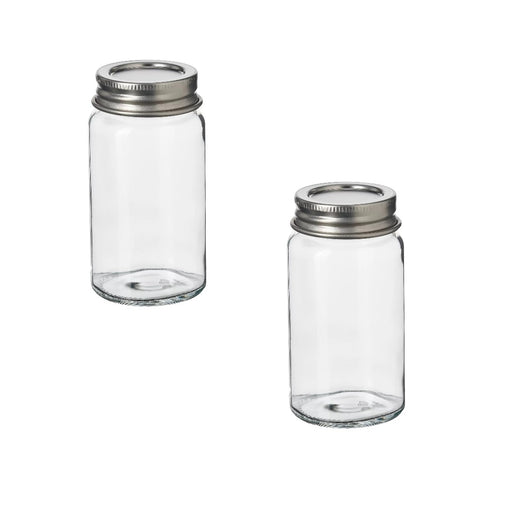 Clear Glass and Stainless Steel Spice Jar by GULDFISK - 6 cl Capacity-10553217