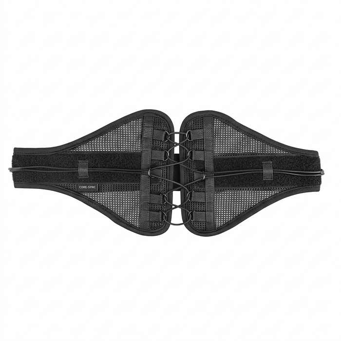 Digital Shoppy Breathable Mesh Pelvic Forward Tilt Support Protruding Lower Abdomen Drawstring Compression Waist Double-Pull Adjustable PU