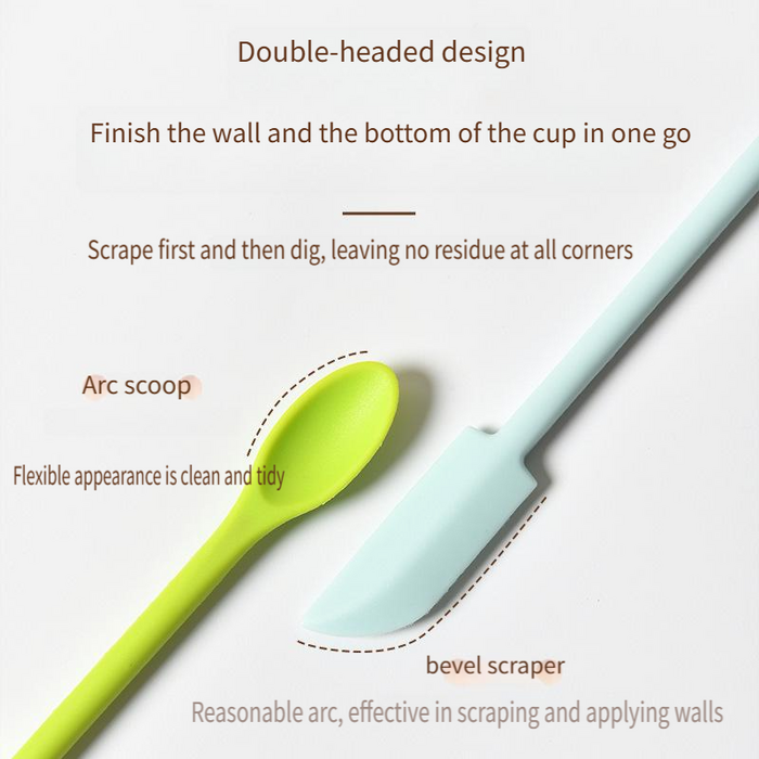 Digital Shoppy Food Grade Silicone Multi-Functional Bottle & Cream Jar Scraper 3 piece  ( purple )