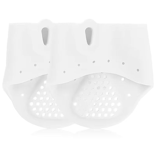 White plastic tool with perforated design on a white background
