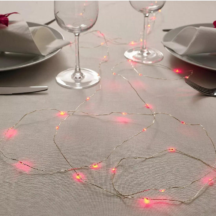 IKEA RYET LED bulb GX53,1000 lm, 11w  with LED lighting chain 40 lights, battery-operated