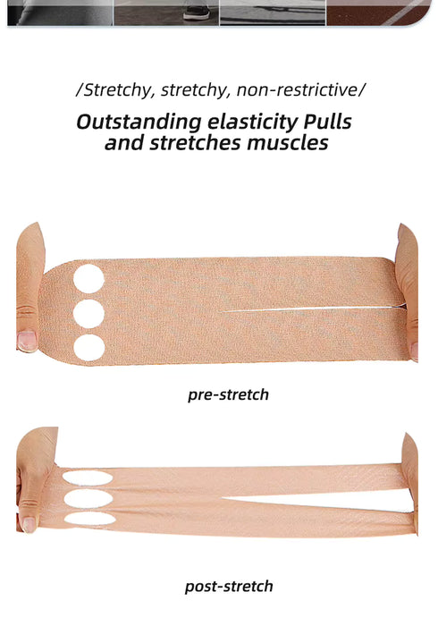 Digital Shoppy Pre-Cut Cotton Breathable Muscle Tape Custom Sized Intramuscular Effect Wrist Support Sports Tape