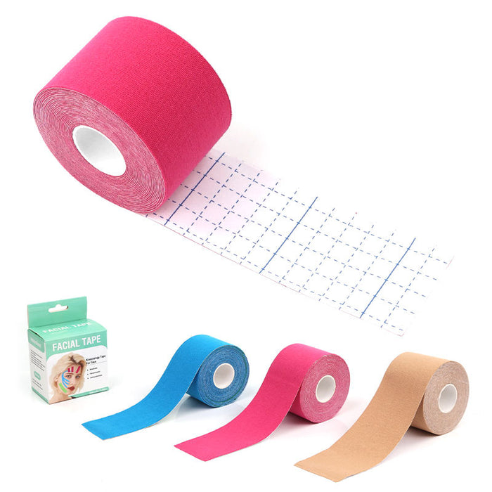 Digital Shoppy Very Hot Sale V Line Lifting Face Tape Customize Wrinkle Reducer Kinesiology Tape（2.5*5cm）