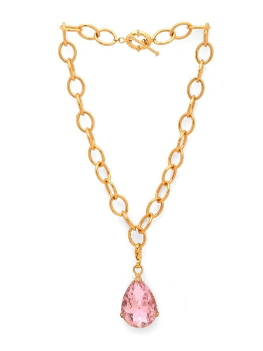 Digital Shoppy Pink Crystal Drop Charm