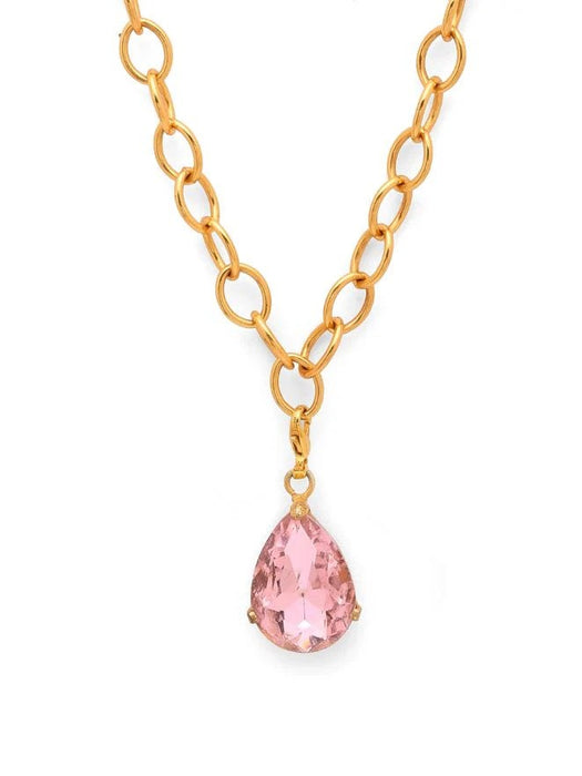 Digital Shoppy Pink Crystal Drop Charm