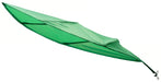 IKEA LÖVA leaf-shaped bed canopy in green, wall-mounted over a child's bed #60542127