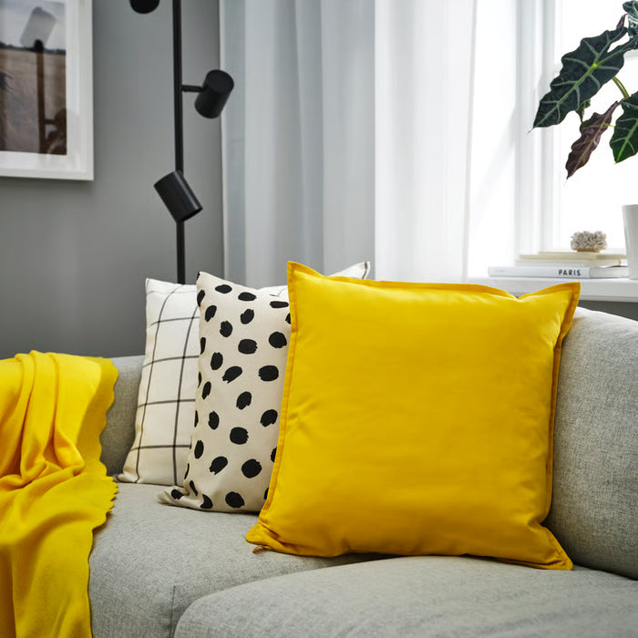 IKEA GURLI Cushion cover, yellow, 50x50 cm (20x20 ")