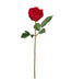 IKEA SMYCKA artificial rose red flower with green leaves on white background #50587183