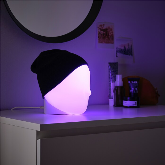 Enhance your space with the multicolour lighting of IKEA ISKÄRNA LED table lamp     50510400