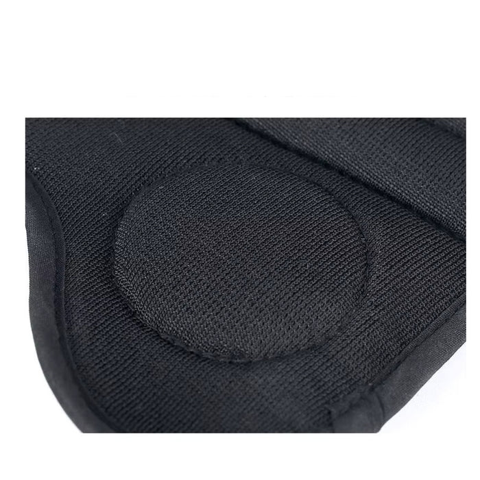 Close-up of a black sock with textured pattern on a white background