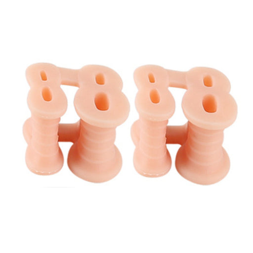 Lee-Mat adjustable toe separators for men and women skin color
