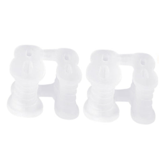 Lee-Mat adjustable toe separators for men and women transparent color