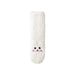 Digital Shoppy winter floor socks – plush white furry item with smiling face, pink cheeks, and soft fleece texture