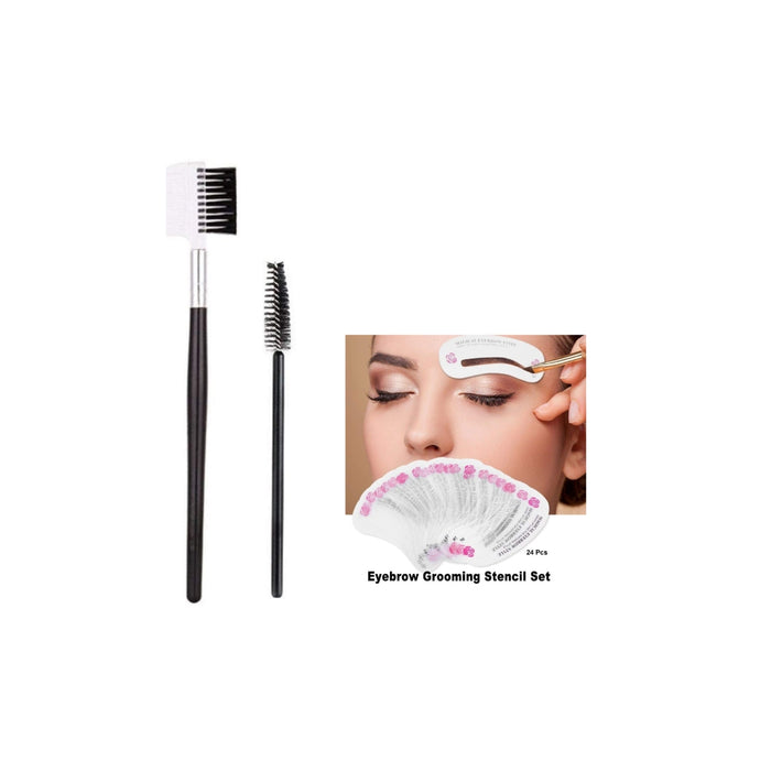 Digital Shoppy Beauty Combo – Magic Color Changing Moisturizing Lip Balm + Dual Purpose Eyelash & Eyebrow 2-in-1 Brush Combo