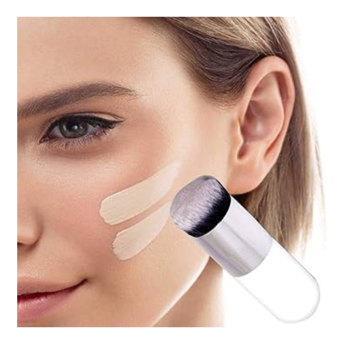 Chubby Pier Makeup Brush - Ultra-Soft Dense Foundation & Powder Brush for Flawless Blending