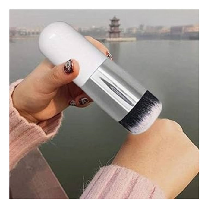 Chubby Pier Makeup Brush - Ultra-Soft Dense Foundation & Powder Brush for Flawless Blending