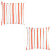 IKEA NICKFIBBLA White Orange/stripe cushion cover, 50x50 cm, featuring a modern White Orange/stripe pattern(Pack of 2)-40560990