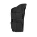 A black wrist strap designed for sports compression and injury protection, tailored specifically for the right hand. The strap features adjustable Velcro fasteners for a secure fit, breathable mesh fabric for enhanced comfort, and sturdy construction to support recovery from sprains, fractures, or other wrist injuries. Ideal for sports and daily use.-1598445819031