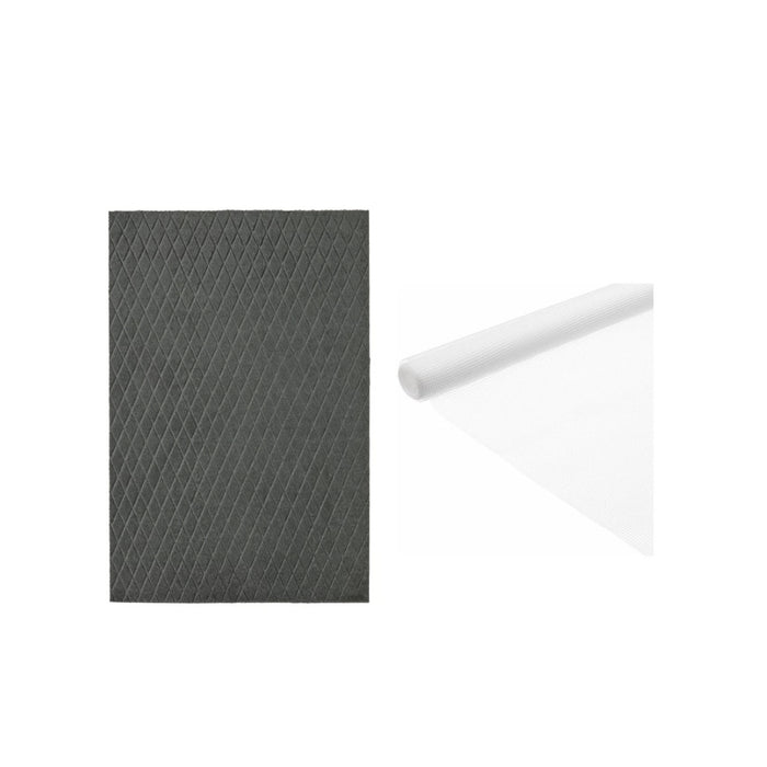 IKEA ÖSTERILD Door Mat with STOPP Anti-Slip Underlay, Indoor, Dark Grey, 40x60 cm and 67.5x200 cm