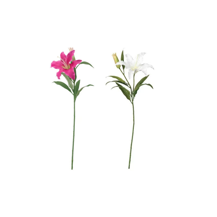 IKEA SMYCKA Artificial flower, Lily/pink and Lily/white 85 cm (33 ½ ")