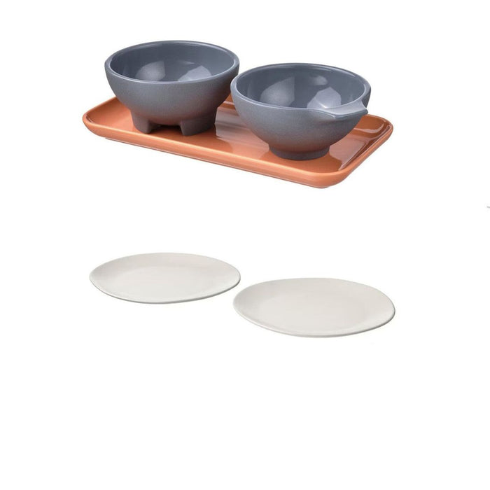 IKEA ÖMSESIDIG Plate, white, 25 cm with IKEA ÖMSESIDIG Plate, white, 25 cm