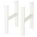 Pair of white IKEA PÅHL underframes with H-shaped design, built for stable support of compatible table tops