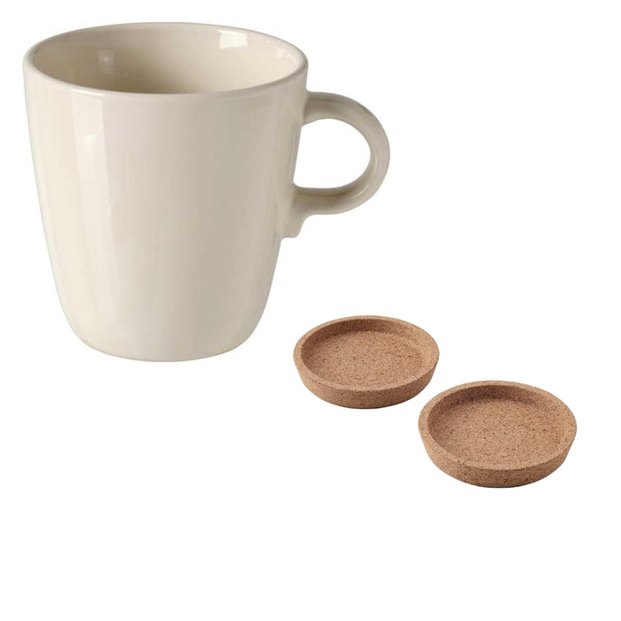 IKEA LÅNESPELARE Mug with lid and straw, black with Mug holder, black