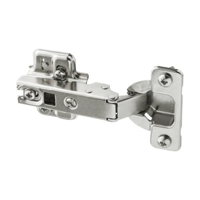HJÄLPA standard hinge, silver – durable steel hinge for PLATSA cabinet doors. Smooth opening mechanism with secure screw mounts. Article no. 40387575.