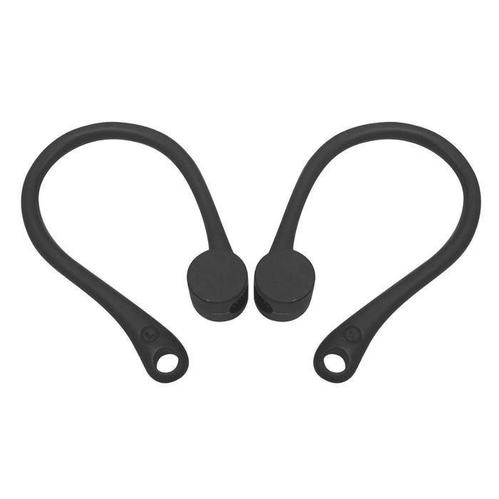 Anti-lost and anti-drop TPU earphone buckle in black—compact circular design with flexible loop for securing earbuds; ideal for preventing loss during workouts, commutes, or travel – 1598446121758 13260401.