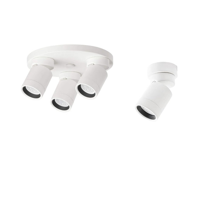 IKEA NYMÅNE Ceiling spotlight with 1 spot & 3 spot , white
