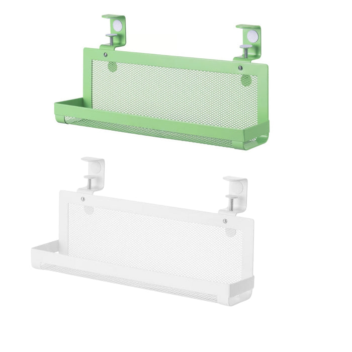 IKEA FÖRSÄSONG Cable management tray, white, 38 cm with Cable management tray, light green, 38 cm