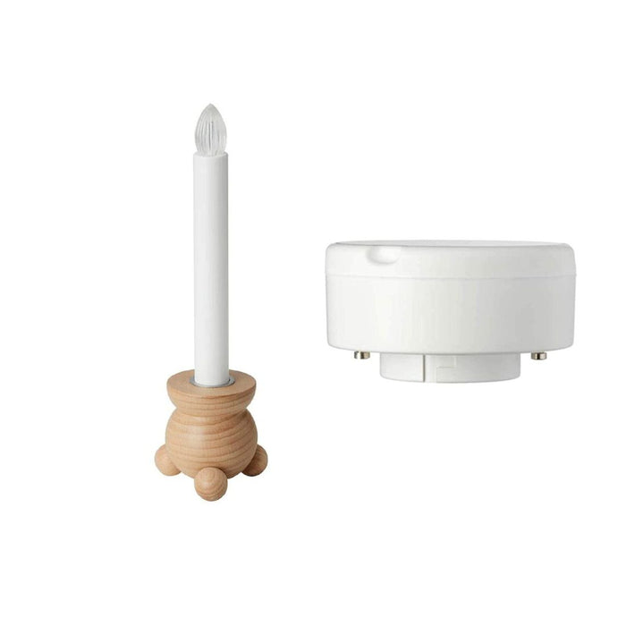 IKEA  LED Candle Holder, Battery-Operated 15 cm WITH  LED bulb GX53,1000 lm