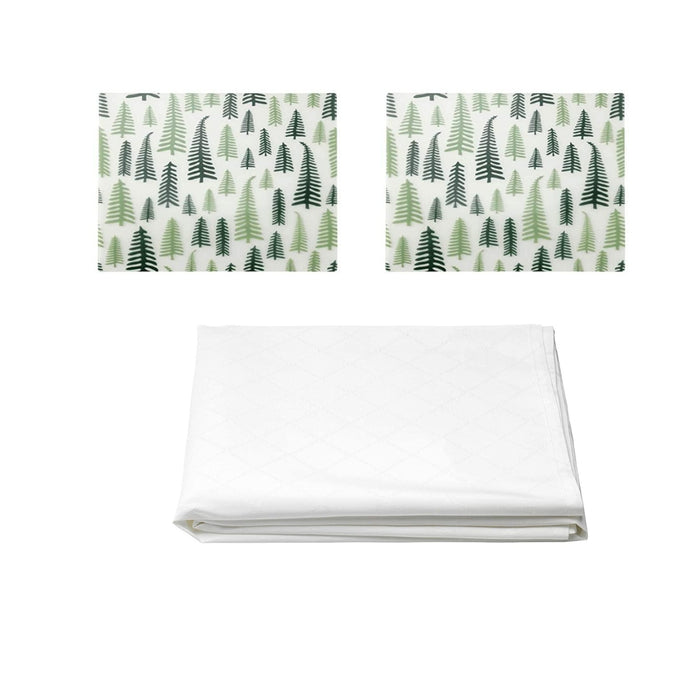 IKEA FULLKOMLIG Tablecloth (pack of 1 ), white, 145x240 cm (57x94 ") with place mat ( 2 pack )