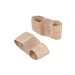 Beige silicone elastic breathable split toe artifact designed for toe alignment and comfort. Features flexible loops and an airy design for improved stability and pressure relief.