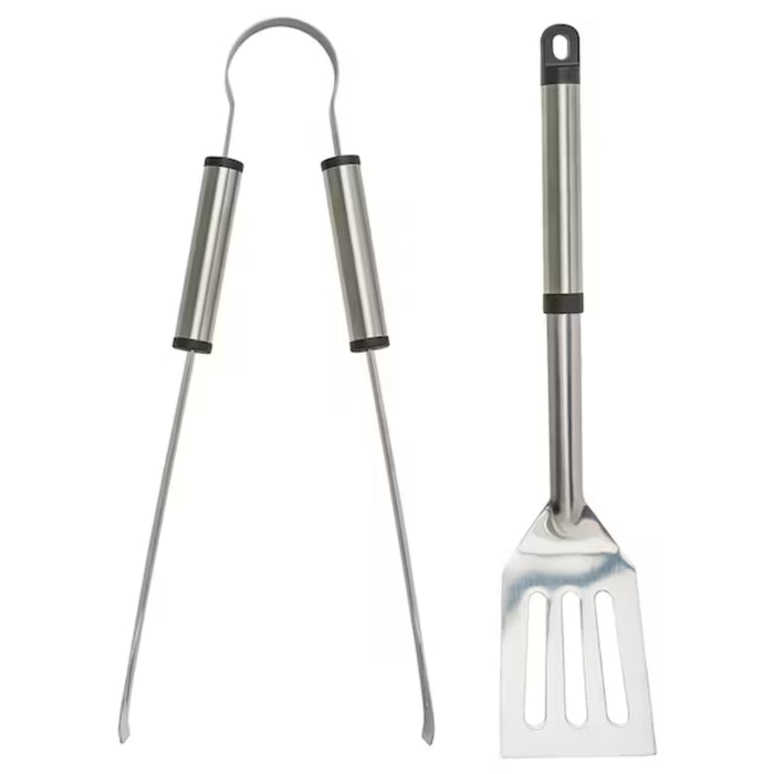 IKEA GRILLTIDER's 2-piece stainless steel barbecue utensils - your grilling essentials