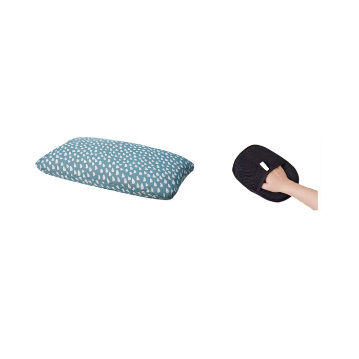 IKEA UTSÅDD Pet Cushion — Blue, 48x75 cm | Washable, Claw-Proof Dog & Cat Bed  with Pet Hair Remover deshedding Mitt – Grooming Glove for Dogs, Cats & Rabbits with Long, Short & Curly Hair