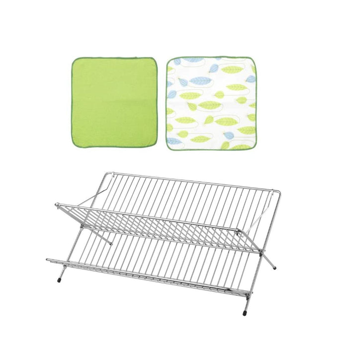 IKEA Dish drainer with Dish-cloth, green