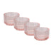 IKEA FINSMAK glass tealight holders in assorted colours, pack of 4, 3.5 cm tall #70651837