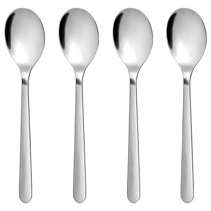 IKEA UPPDATERA Utensil tray, white20x31 cm with FÖRNUFT Spoon, stainless steel, 19cm