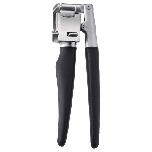 IKEA VÄRDEFULL garlic press black 17cm with rubber handle, full product view #60163602