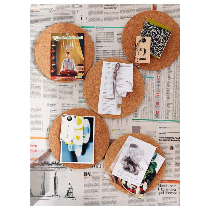 IKEA Non-Stick Cooking Pot with Lid ( 3 L ), Black, Includes Cork Trivets and Cleaning Brush