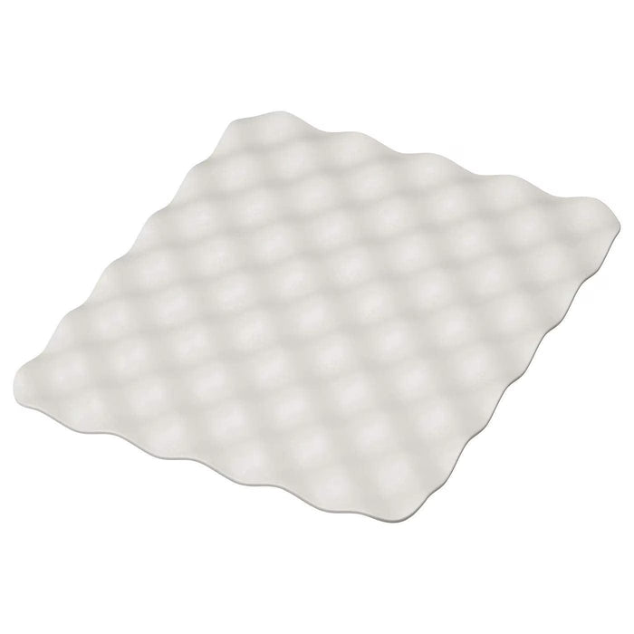 IKEA GRUNDVATTNET grey sink mat in use with dishes and utensils in a kitchen sink #60325421