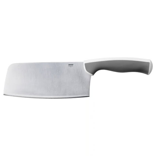IKEA ÄNDLIG Chinese chopper light grey white 18cm blade stainless steel curved design #10257622