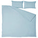 IKEA ÄNGSLILJA blue-grey duvet cover with two pillowcases, simple solid design