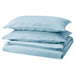 IKEA ÄNGSLILJA blue-grey duvet cover and pillowcase set folded, soft cotton fabric #00585209